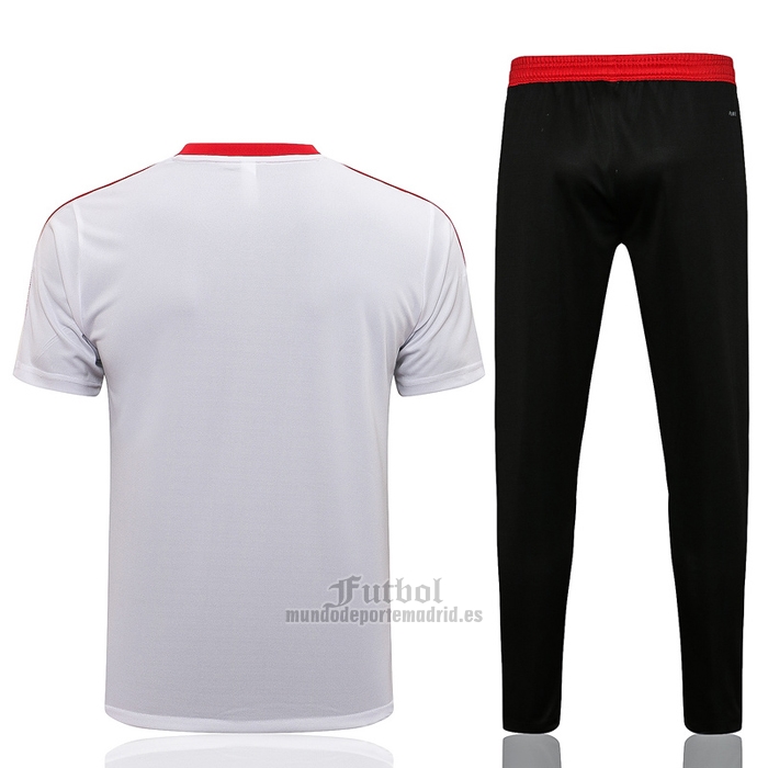 Chandal del Manchester United Manga Corta 2021-2022 Blanco